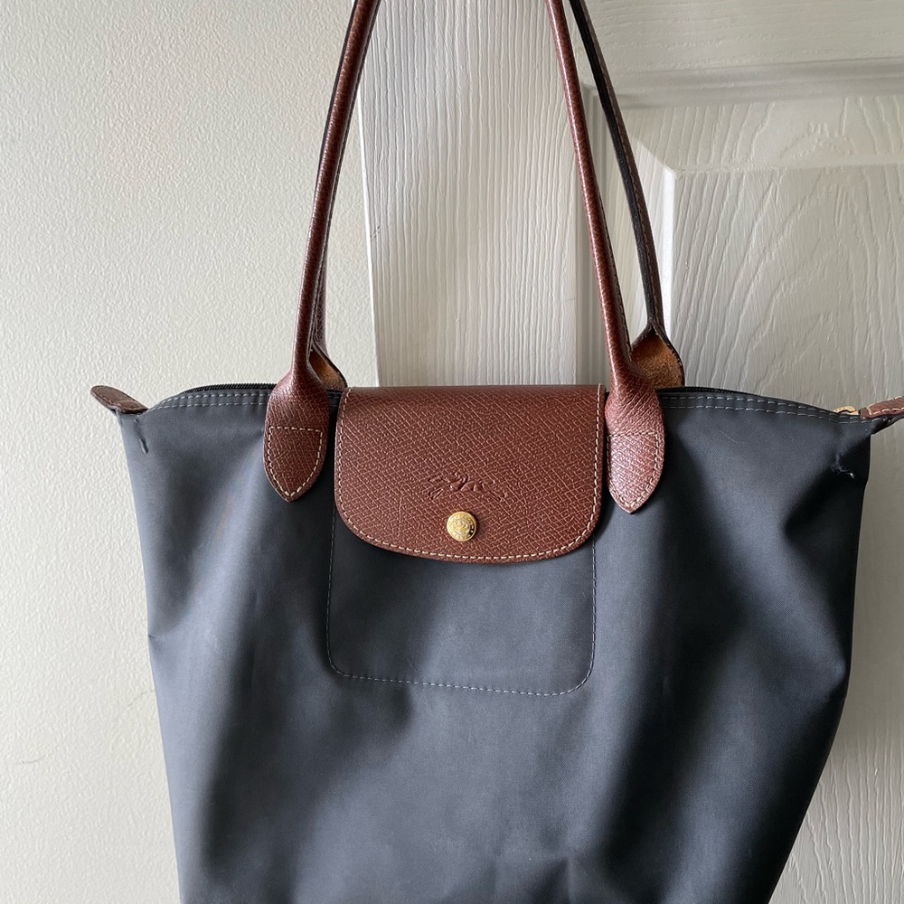 Gray Longchamp Le Pilage Bag